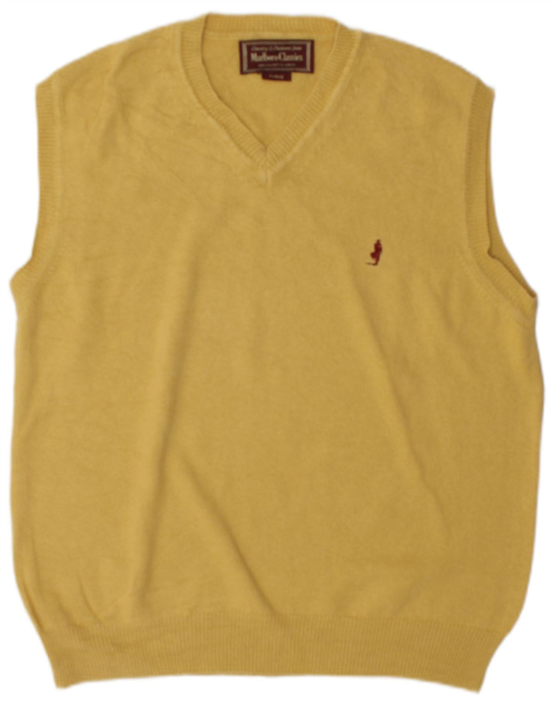 Marlboro Classics Débardeur pour homme en coton jaune grand