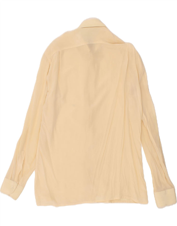 VINTAGE Chemise Homme Taille 40 Jaune Moyen