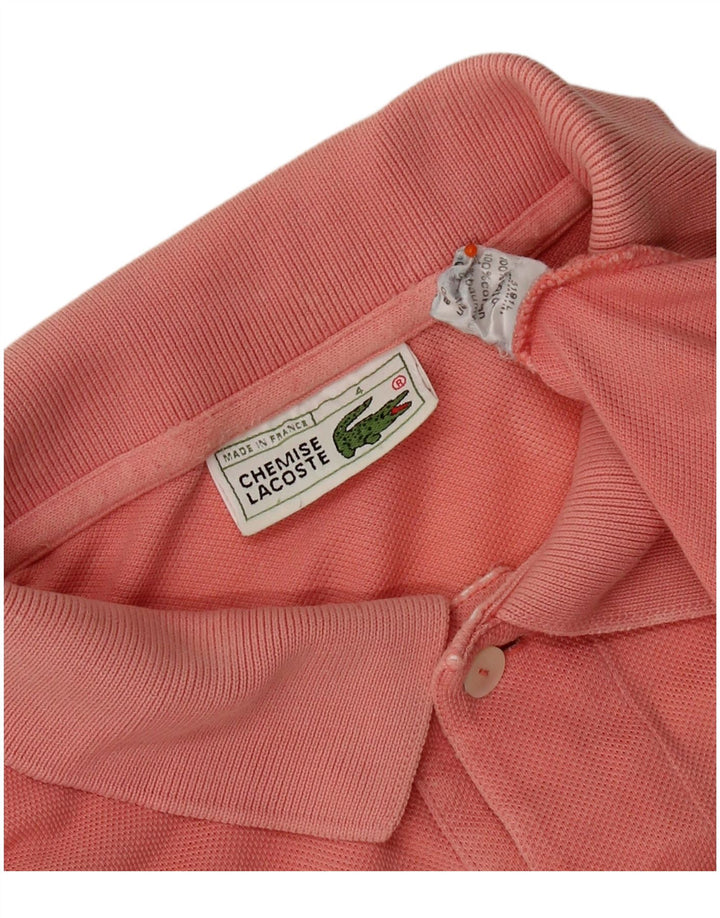 LACOSTE Polo Homme Taille 4 Coton Rose Moyen