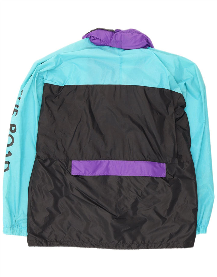 K-Way Veste de pluie pull graphique pour homme UK 40 Large Black Colourblock
