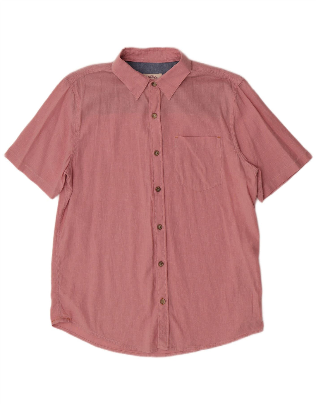 Chemise à Manches Courtes Homme Fat Face Lin Rose Moyen