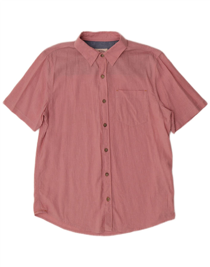 Chemise à Manches Courtes Homme Fat Face Lin Rose Moyen