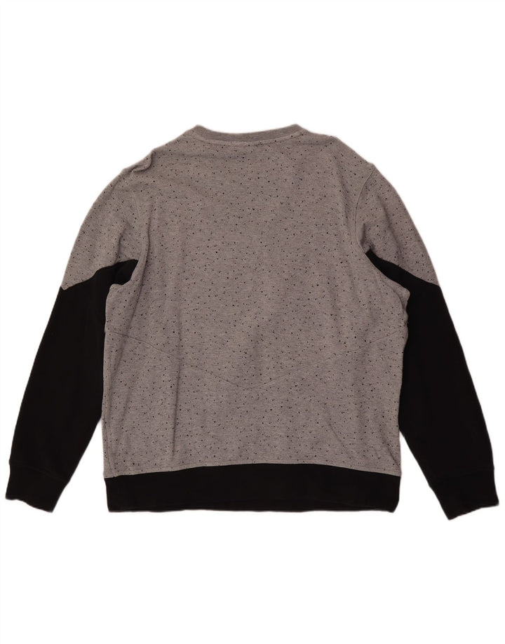 Nike Sweat-shirt graphique pour homme XL en coton color block Gris