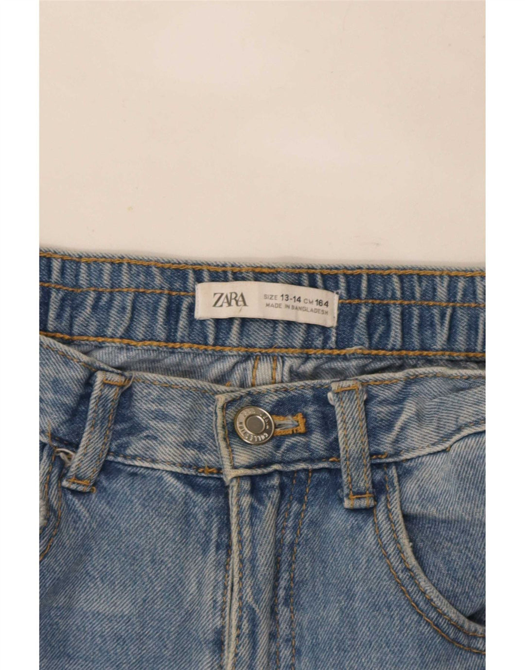 Zara Jean droit vieilli pour garçon 13-14 ans W28 L25 Bleu