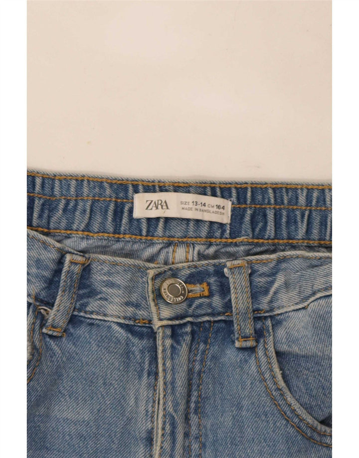 Zara Jean droit vieilli pour garçon 13-14 ans W28 L25 Bleu