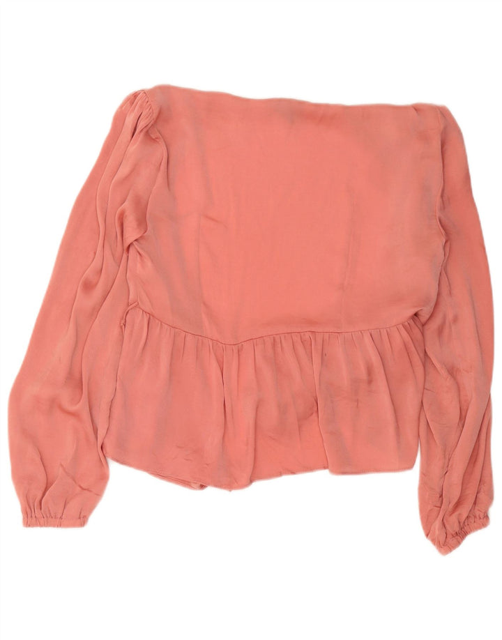Topshop Chemise portefeuille pour femme UK 12 Rose moyen Polyester