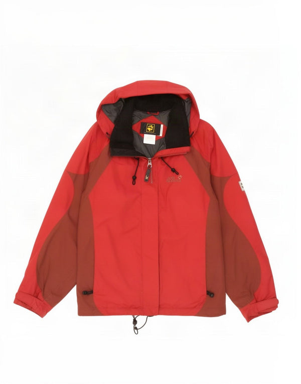 Jack Wolfskin Veste de ski coupe ample pour femme UK 18/20 XL Bordeaux Colourblock