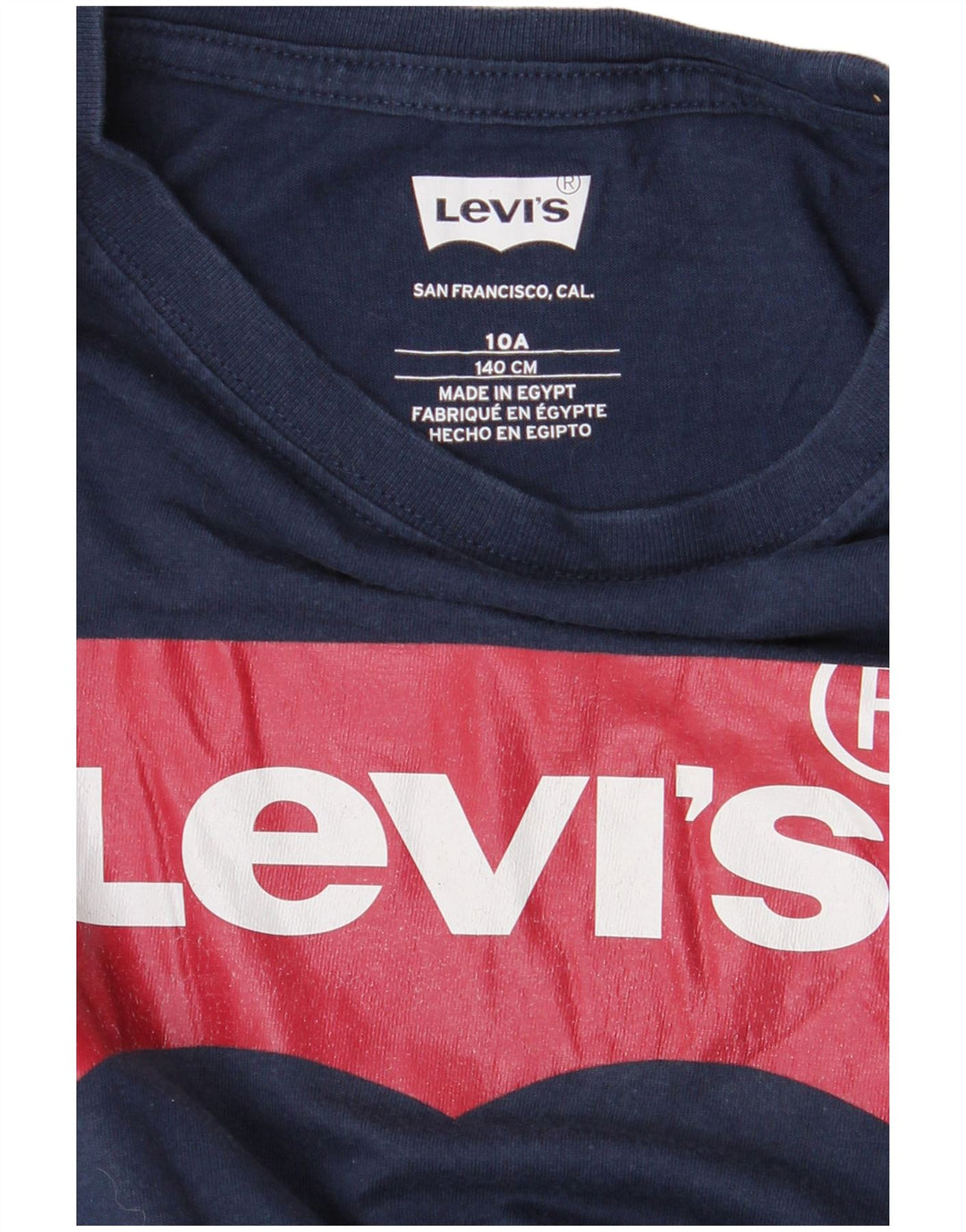 Levi's T-shirt graphique pour garçon 9-10 ans Logo bleu marine