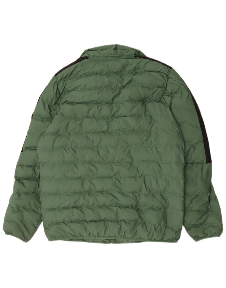 Puma Veste matelassée pour homme UK 38 Polyester color block vert moyen