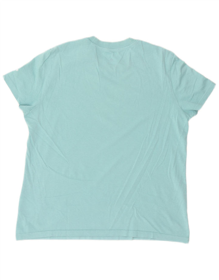 ADIDAS T-shirt graphique pour femme UK 20/22 XL Bleu Coton