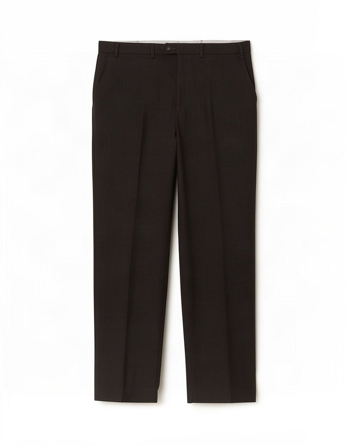 Marks & Spencer Pantalon de Costume Droit Homme W40 L33 Noir Polyester