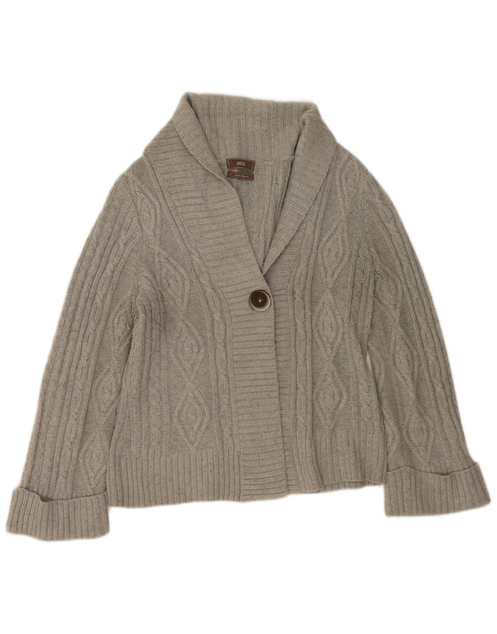 Marks & Spencer Pull Cardigan Femme UK 14 Grand Acrylique Gris