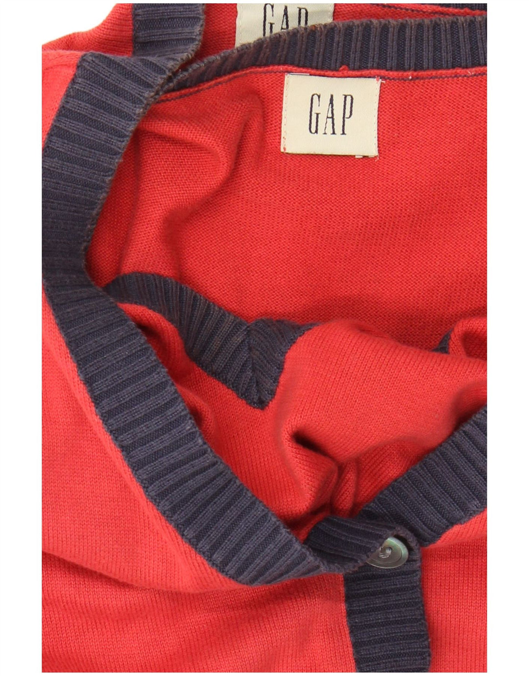 GAP Cardigan court pour femme UK 14 Grand color block rouge