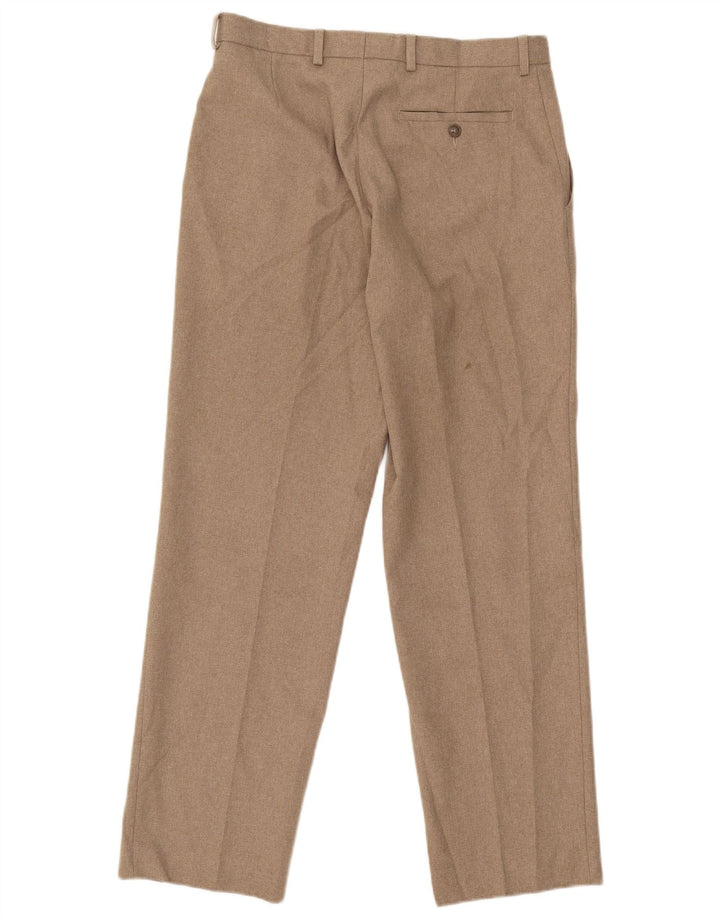 Marks & Spencer Pantalon Chino Droit Homme W32 L31 Beige Polyester