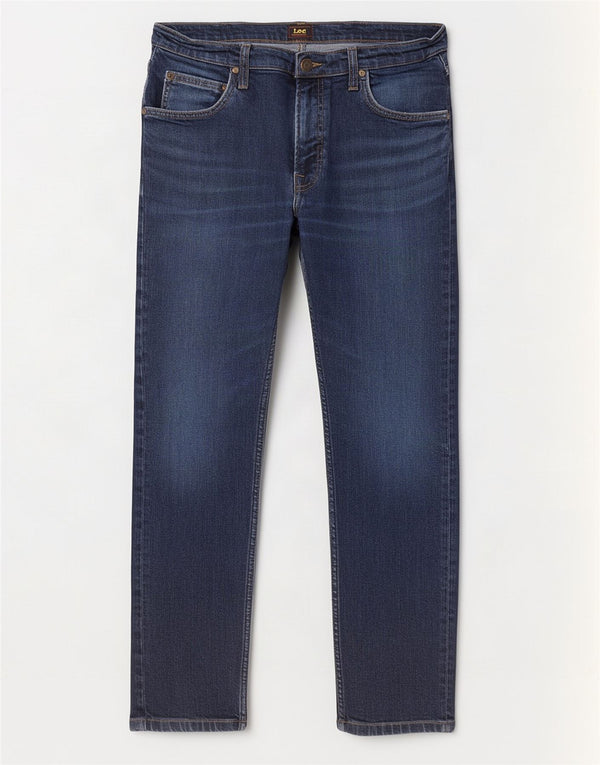 Lee Jean Droit Rider Slim Homme W32 L27 Bleu Marine Coton