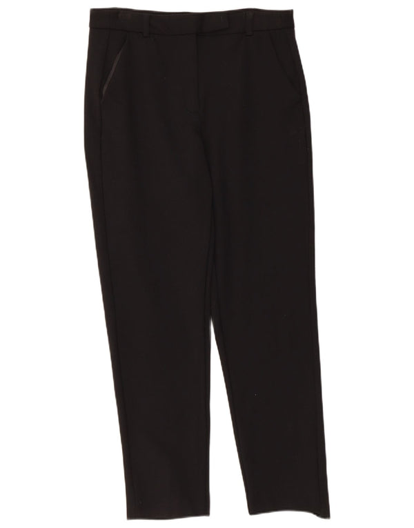 Marks & Spencer Pantalon droit décontracté pour femme UK 10 Small W30 L25 Noir