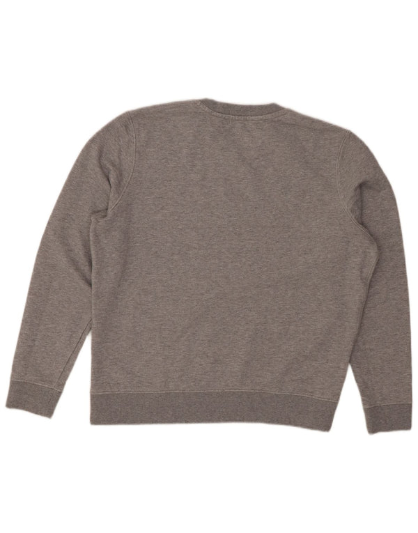 SUPERDRY Pull-over surdimensionné pour femme UK 12 Gris moyen Coton