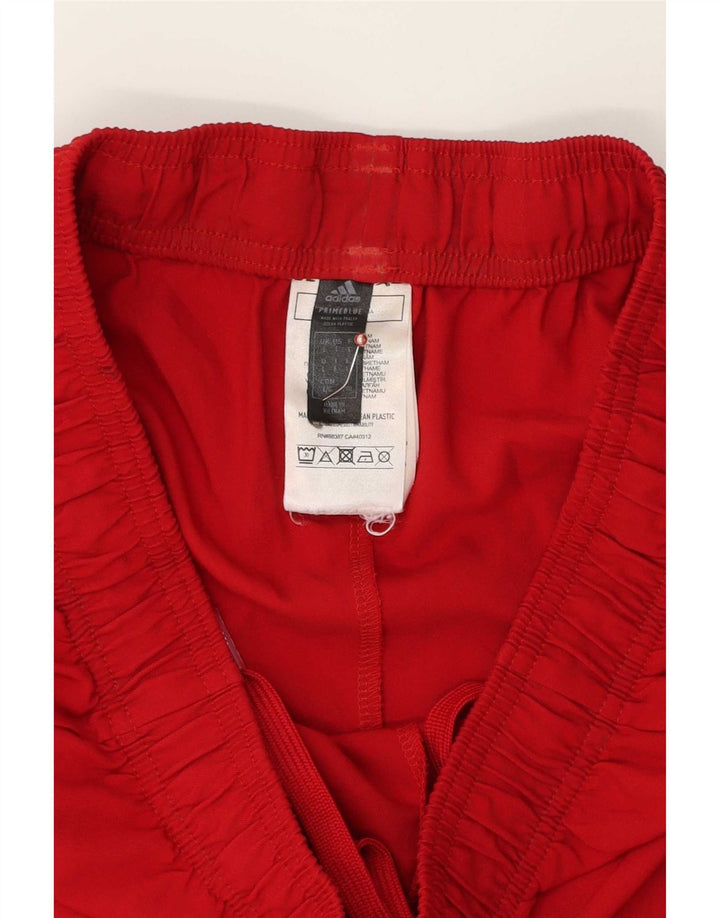 Adidas Short de sport Prime Blue pour hommes, grand rouge en polyester