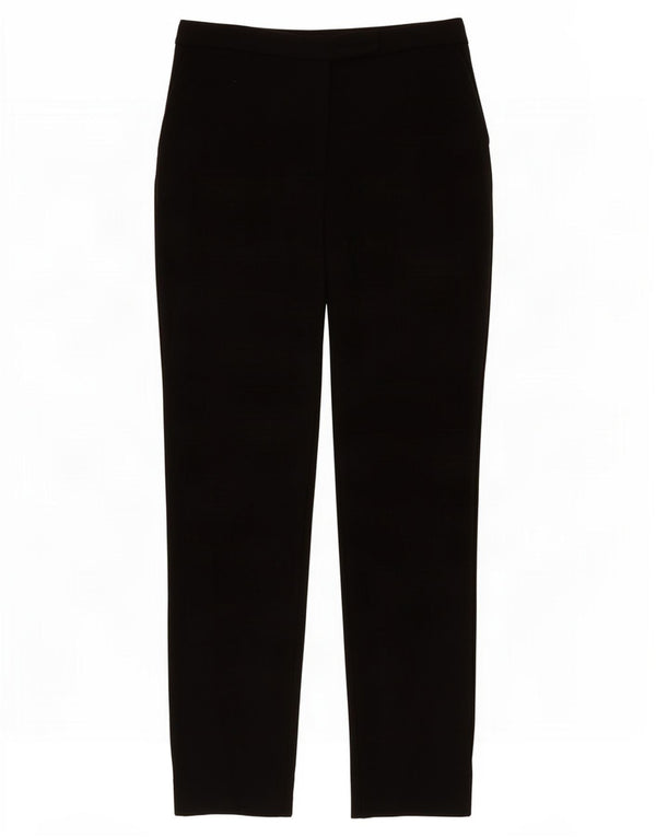 Marks & Spencer Pantalon décontracté taille haute pour femme UK 10 Small W24 L30 Noir