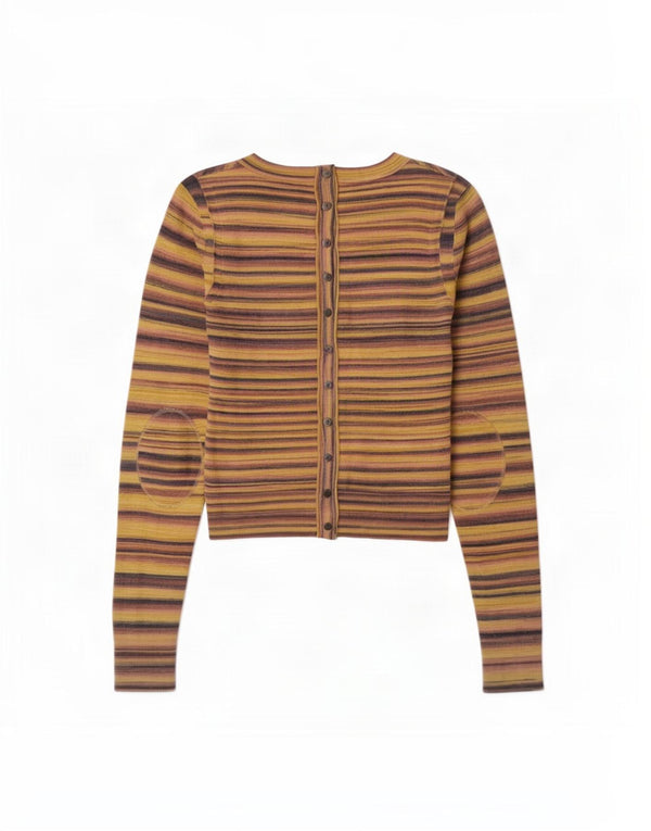 Whistles Pull à col rond pour femme UK 12 Medium Multicolore Rayé