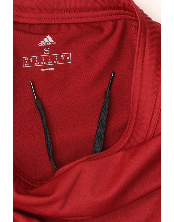 Adidas Jupe-short Aeroready pour femme UK 8/10 Petit Bordeaux Polyester