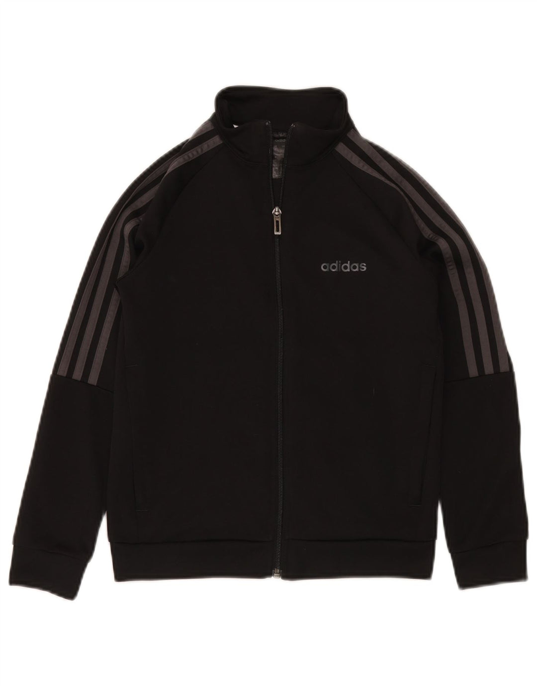 ADIDAS Veste de Survêtement Garçon 9-10 ans Noir Polyester