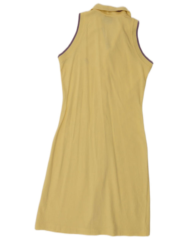 Asics Robe chemise sans manches pour femme UK 8 Small Jaune