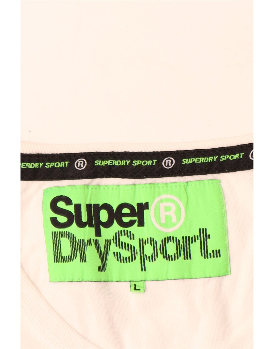 Superdry Débardeur Graphique Femme UK 16 Large Blanc Coton