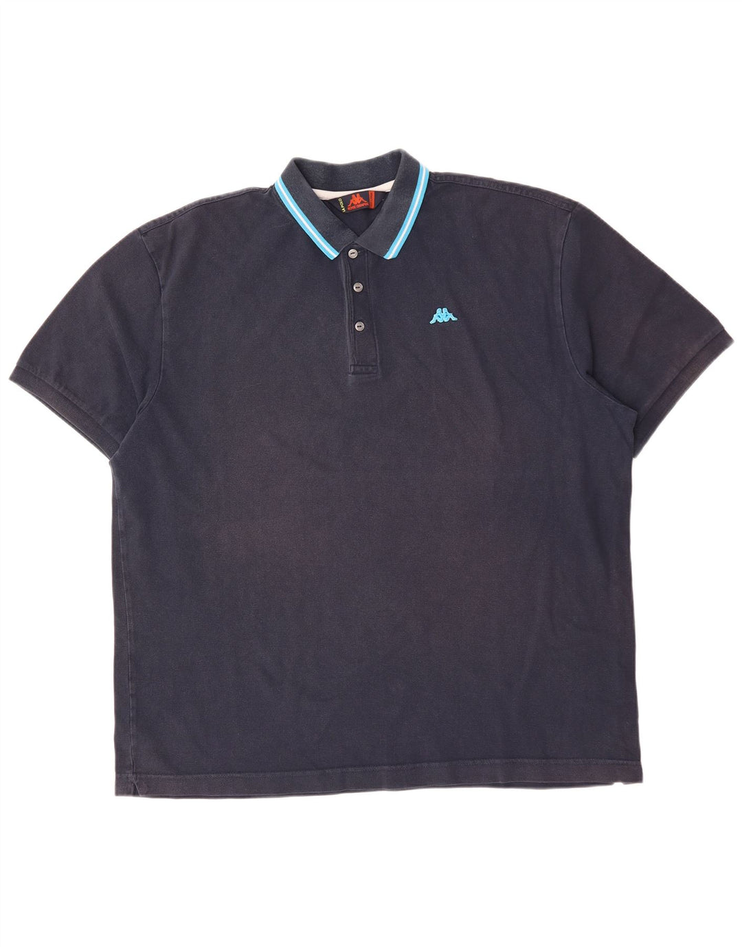 KAPPA Polo Homme 2XL Bleu Marine Coton