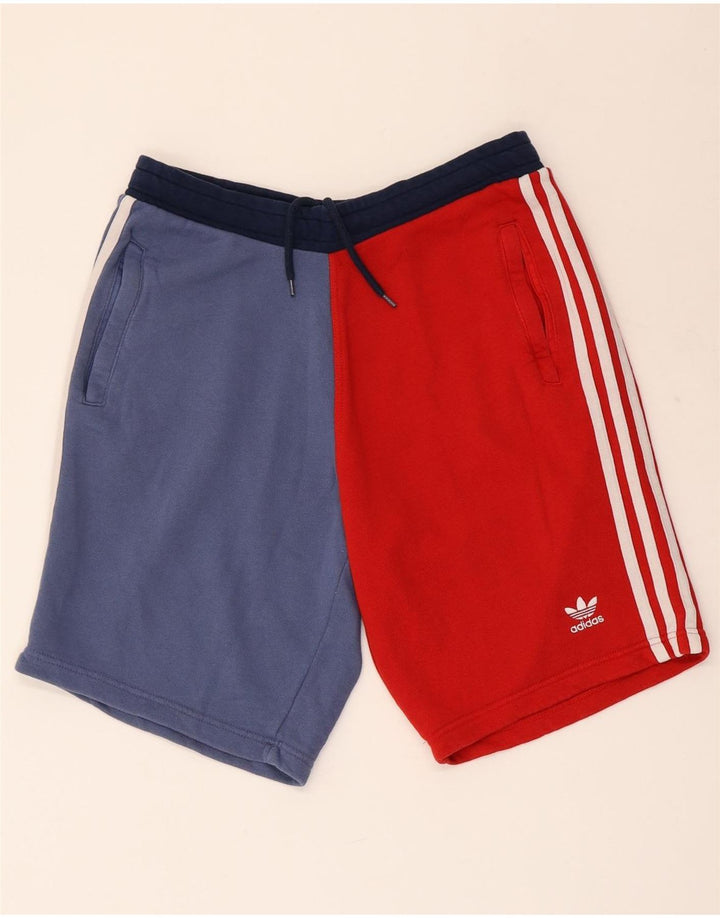 Adidas Short de sport pour homme en coton color block multicolore moyen