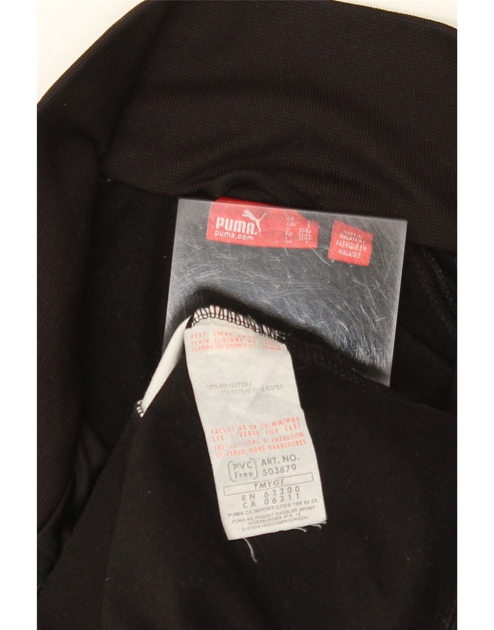 Puma Veste de survêtement pour homme Large Noir Colorblock Polyester