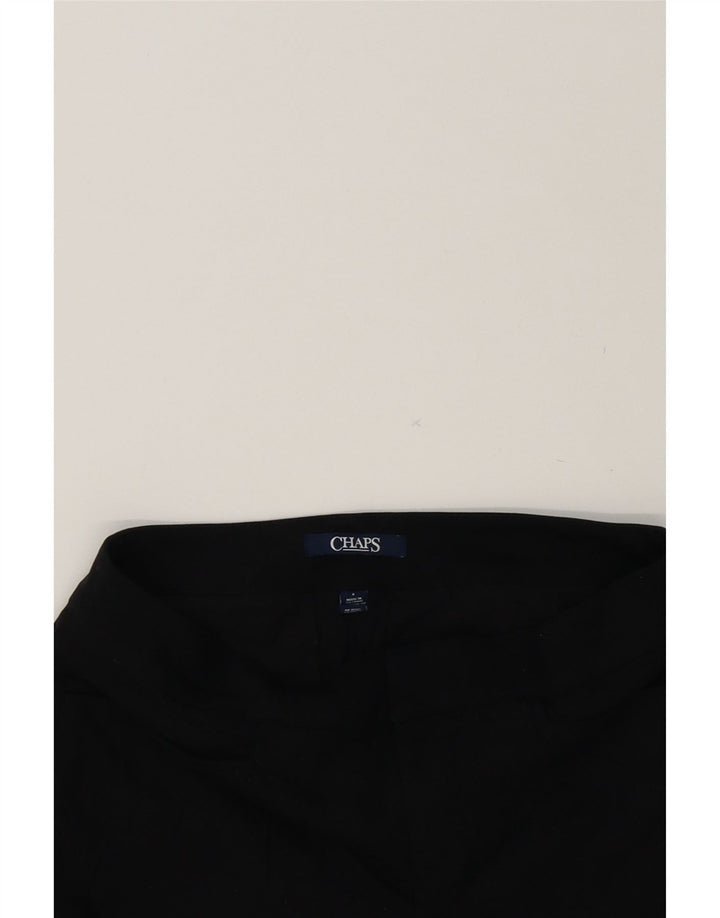 CHAPS Womens Slim Casual Trousers US 6 Medium W30 L30 Black Cotton Vintage Chaps and Second-Hand Chaps from Messina Hembry 