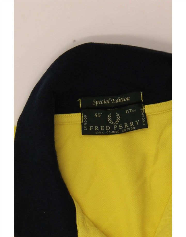 Fred Perry Polo Rugby Homme Grand Jaune