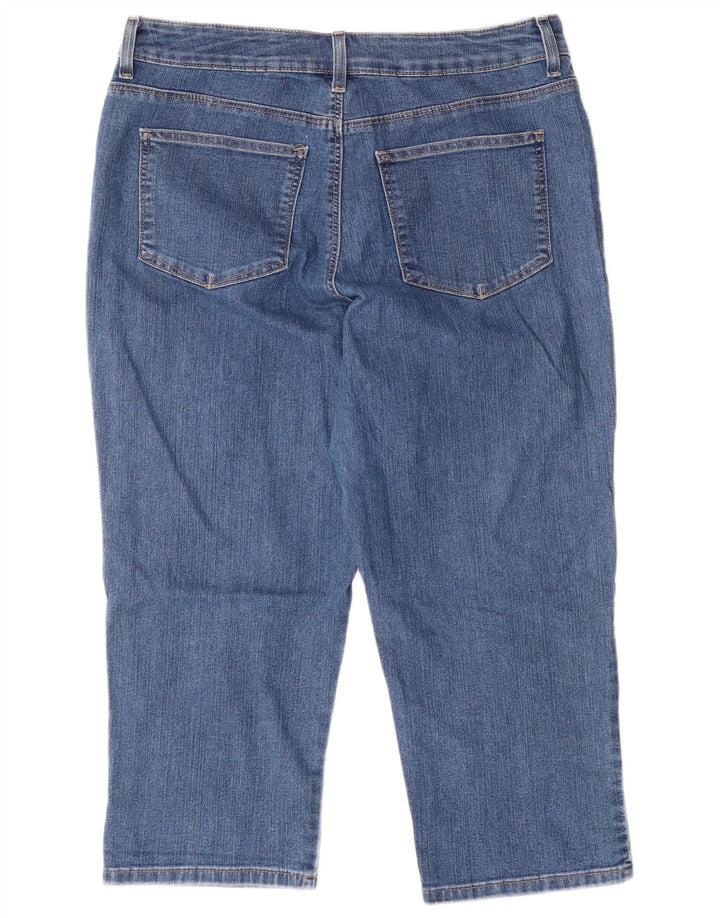 LEE Jean Capri Coupe Classique pour Femme US 16 2XL W34 L22 Bleu Coton