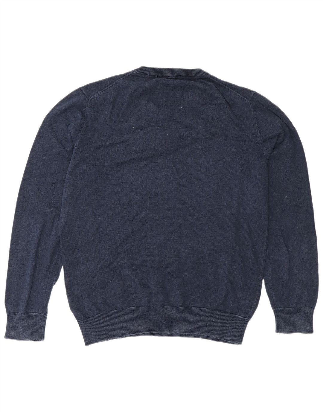Crew Clothing Pull col V Homme Bleu Marine Moyen Coton