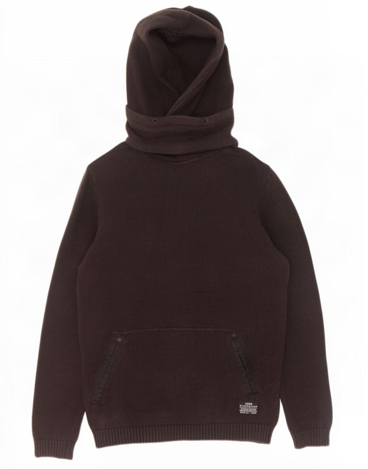 Jack & Jones Pull à capuche pour homme en coton noir Large