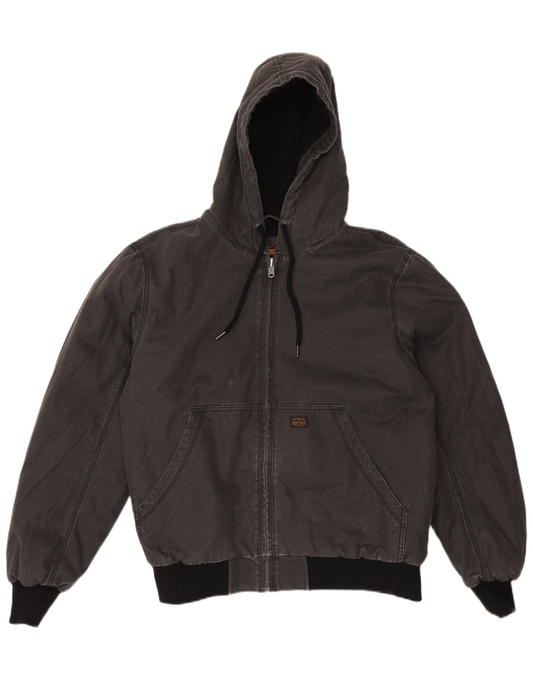 SUPERDRY Veste Sherpa à capuche pour homme UK 42 XL Gris Coton