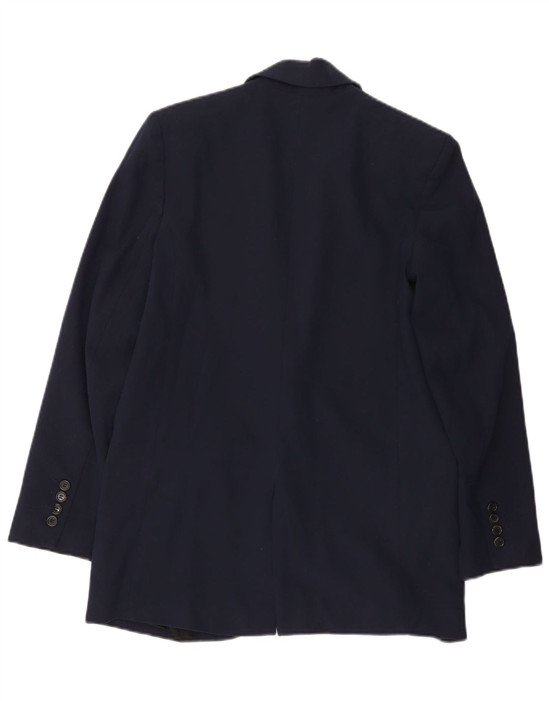 Zara Veste Blazer 1 Bouton Femme UK 6 XS Bleu Marine Polyester