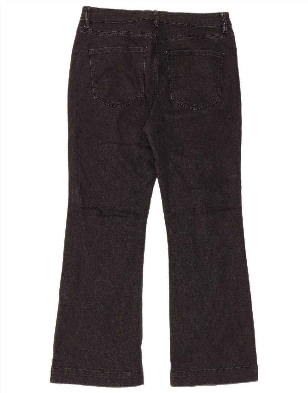 Marks & Spencer Jean évasé pour femme UK 14 Large W32 L27 Coton noir
