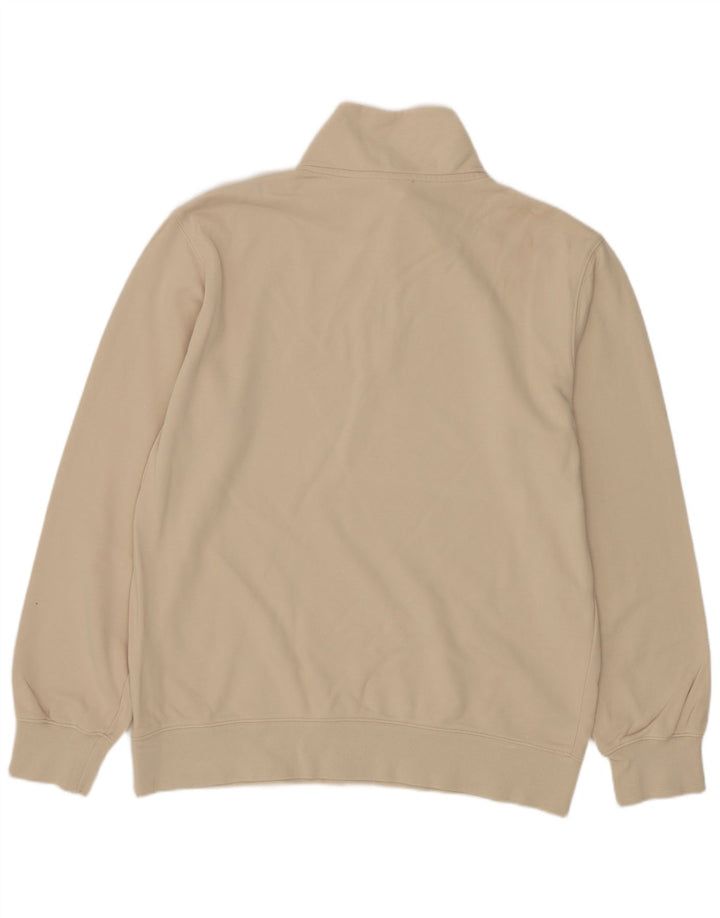 Levi's Sweat-Shirt Standard Fit Zip Neck Homme Beige Moyen Coton