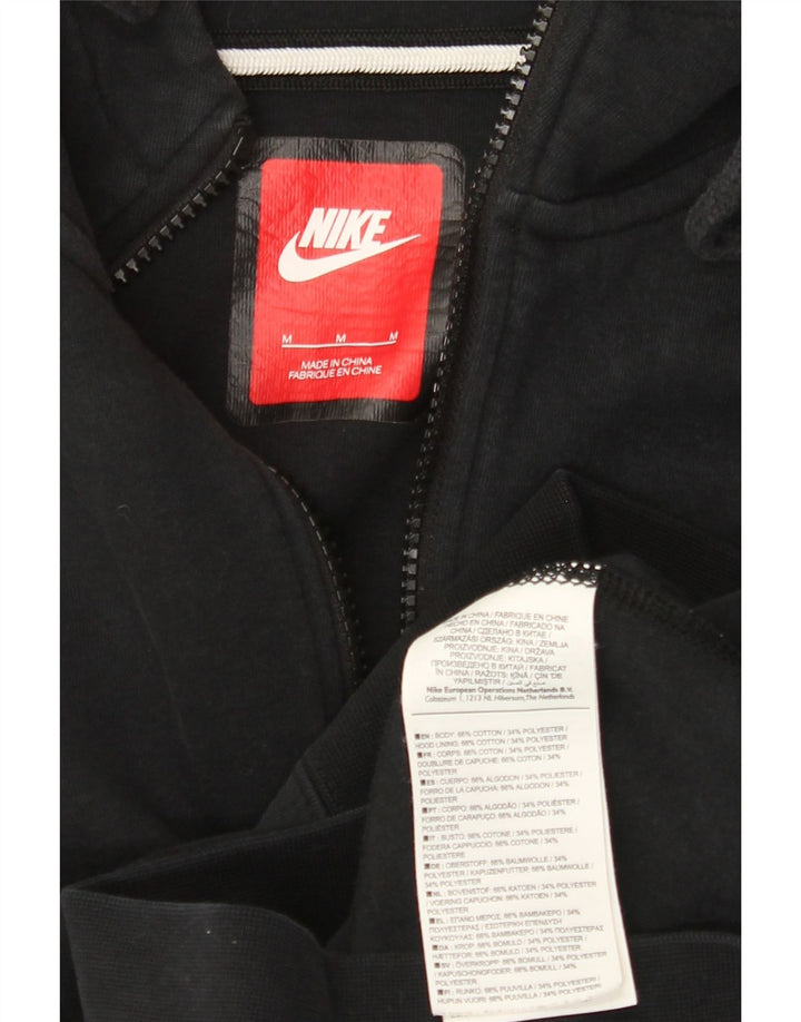 Nike Sweat à capuche zippé pour homme en coton noir moyen
