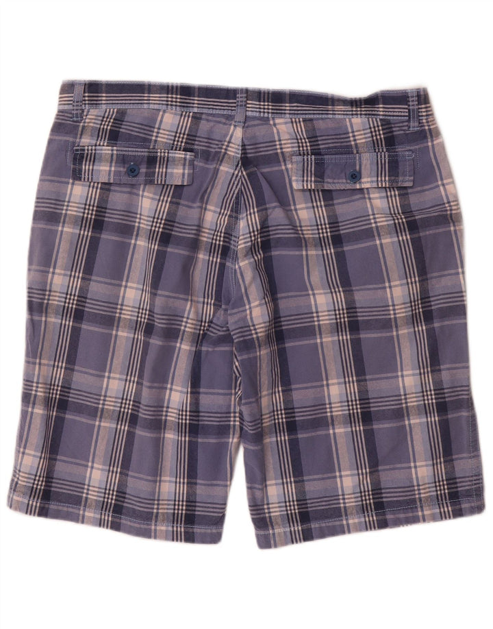 Gianmarco Venturi Short Chino Homme W36 Grand Bleu Carreaux Coton
