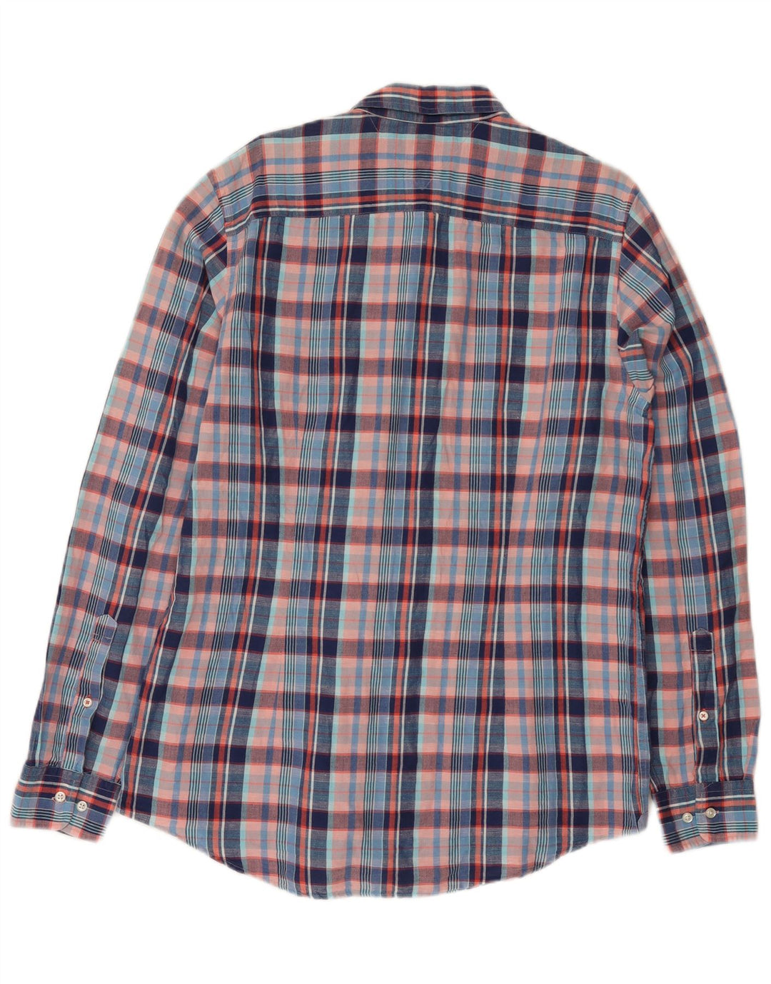 Tommy Hilfiger Chemise Homme XL Bleu Carreaux Lin