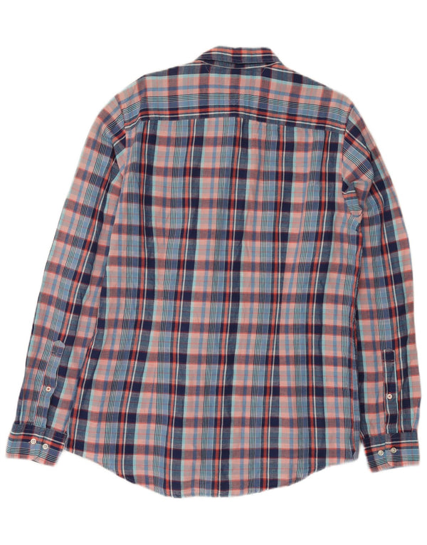 Tommy Hilfiger Chemise Homme XL Bleu Carreaux Lin