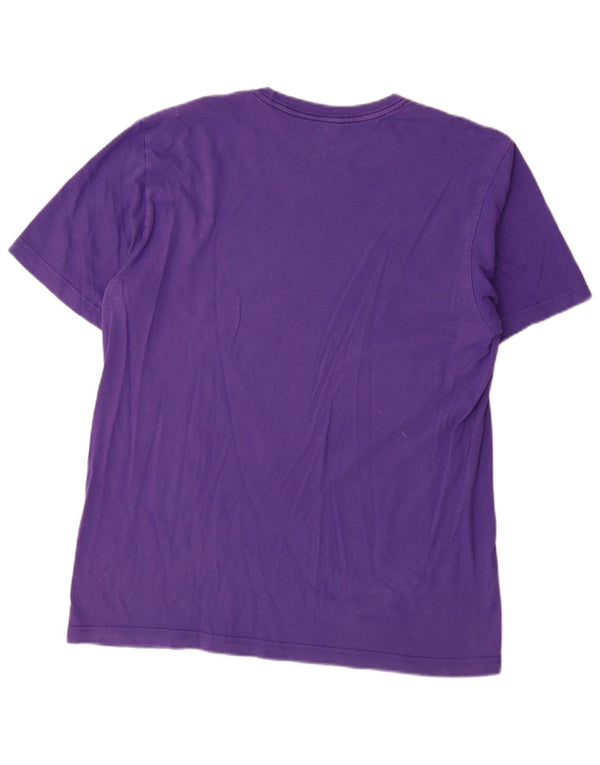 Nike T-shirt graphique coupe standard pour homme, grand, violet, coton