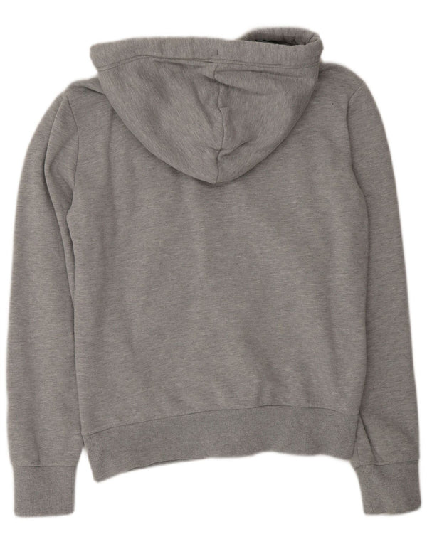 Superdry Sweat à Capuche Zippé Homme Gris Moyen Coton
