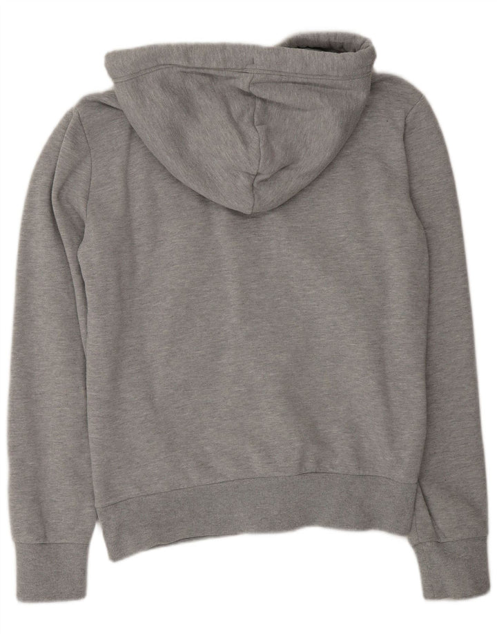 Superdry Sweat à Capuche Zippé Homme Gris Moyen Coton