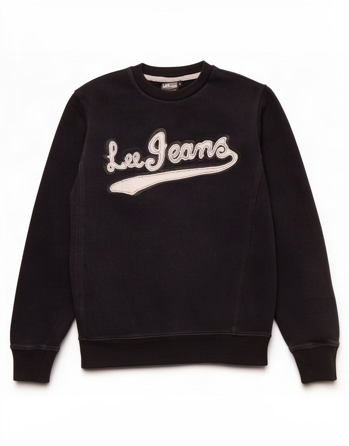 Lee Sweat-shirt graphique pour hommes, petit coton noir