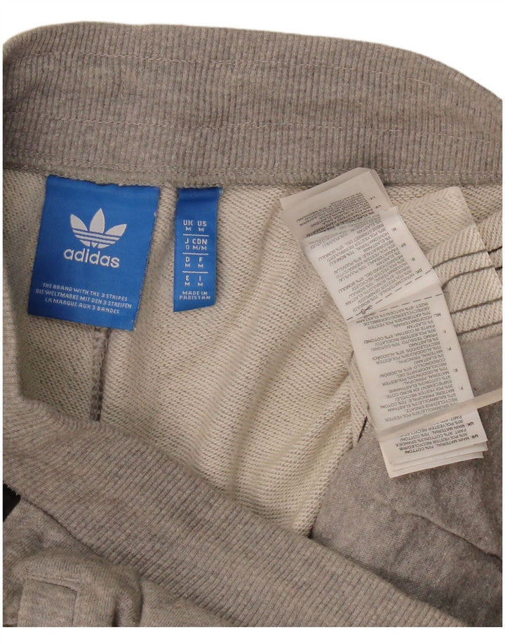 Adidas Pantalon de survêtement pour homme en coton moucheté gris moyen