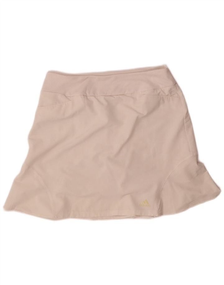 Adidas Jupe-short pour femme UK 14 Medium Blanc Polyester